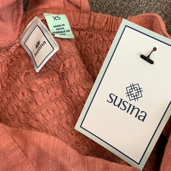 Susina ruffle Cinch top jumpsuit  XS NWT - Picture 3 of 10